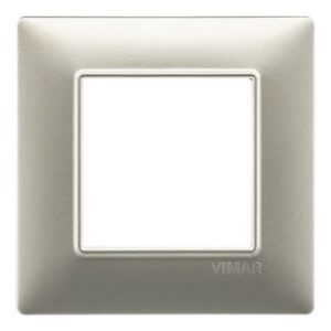 Placca 2M Nichel Opaco per scatola rotonda
